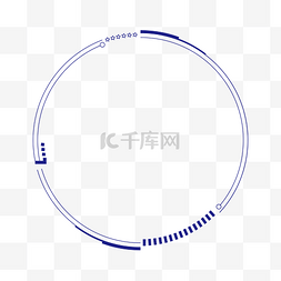 边框冷色图片_科技蓝色扁平线框