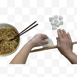手工包饺子图片_手工包饺子