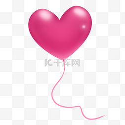 紫红色爱心图片_紫红色浪漫七夕爱心气球