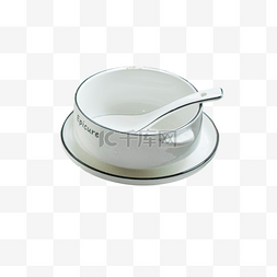 白色小碗餐具 