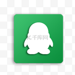 绿色app图标图片_绿色QQ图标免抠图