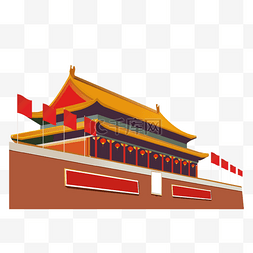 中国风格建筑物天安门