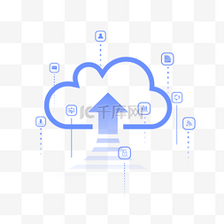 科技云图片_矢量科技云传输