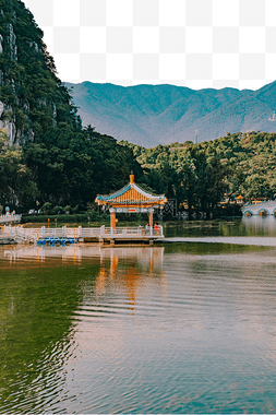 湖景图片_湖景山水七星岩旅游