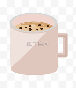 珍珠奶茶饮料插画
