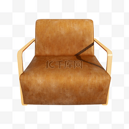 立体皮纹椅子png图