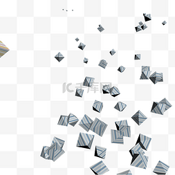立体方块漂浮素材图片_漂浮几何立体