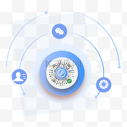 小程序小图片_蓝色渐变微信小程序码