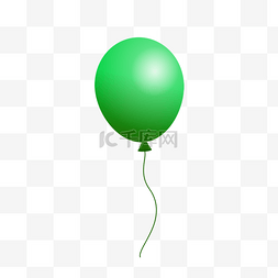 绿色派对图片_卡通绿色气球剪贴画