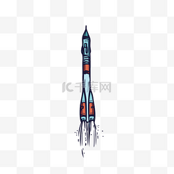 火箭卡通图片_航天火箭太空火箭元素