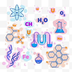 化学元素底纹图片_教育培训学科装饰底纹