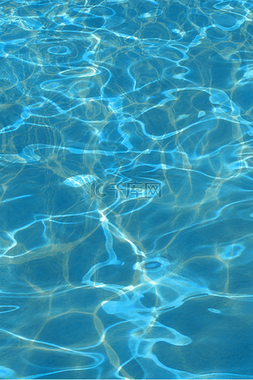 蓝色水面图片_水波纹水纹理