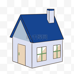 蓝色建筑房屋 