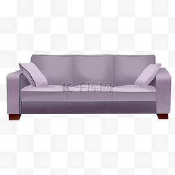 长沙发的家具插画
