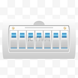 蓝色按钮开关图片_白色电闸开关