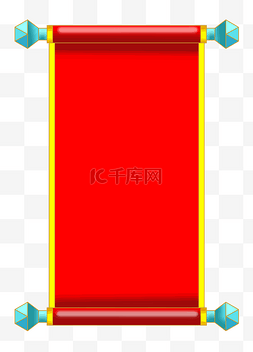 红色中国风游戏图片_红色中国风矢量卷轴