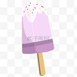 紫色雪糕冰棒