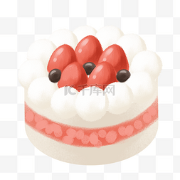 手绘蛋糕甜品图片_手绘卡通生日蛋糕免扣元素