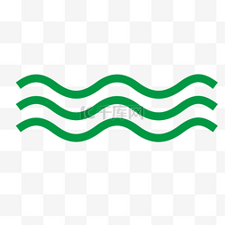 绿色简约水纹波纹