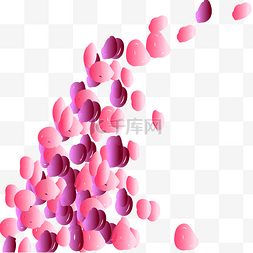 粉色花瓣元素装饰图片_唯美线条装饰花瓣
