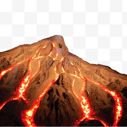 火山熔浆图片_火山爆发