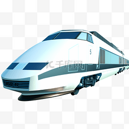 火车高铁交通模型