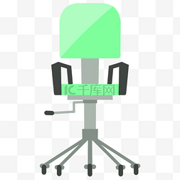 绿色的椅子插画