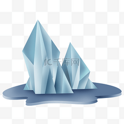 一座海洋里的冰山