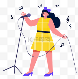 关于唱歌的图图片_女人唱歌表演培训
