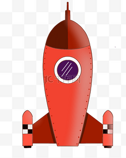 红色火箭素材图片_发射的火箭