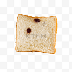 面包片美食图片_灰色一片面包片食物元素