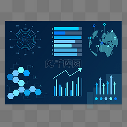 科技操作界面图片_蓝色数据操作界面