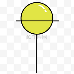 浅色系扁平电商图标icon通用黄色