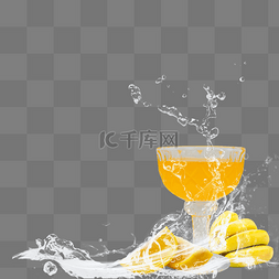 橙汁饮图片_冰饮橙汁