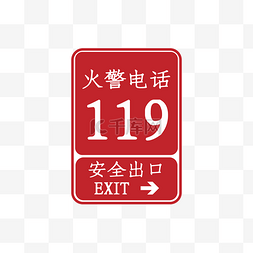 洗碗池标示图片_消防贴士火警电话标识