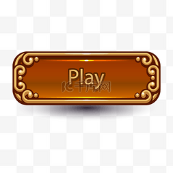 橙色游戏按钮icon