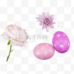 鲜花彩蛋图片_复活节彩蛋鲜花