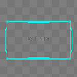 电竞蓝色科技感边框