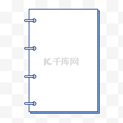 笔记本子图片_简单日记笔记本子边框