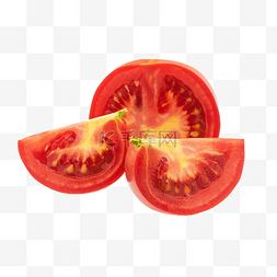 番茄切开图片_红色切开西红柿