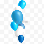 卡通的漂浮气球
