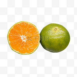 切开的半个橘子