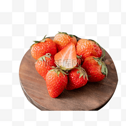 水果草莓摆拍