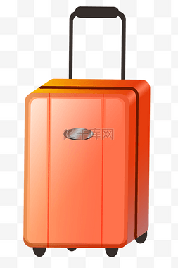红色旅游行李箱