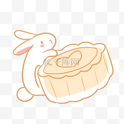 玉兔和芒果冰皮月饼