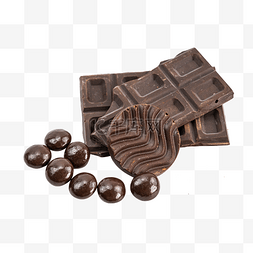 巧克力豆和巧克力块