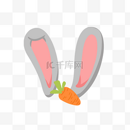 长耳朵兔子图片_灰色兔子耳朵