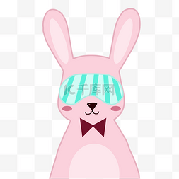 兔子眼罩装饰