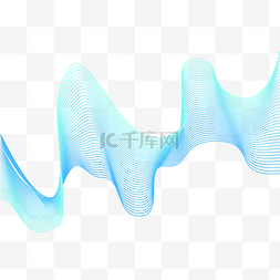 炫彩科技波浪线条