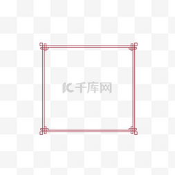 桔红色边条图片_中式的红色装饰边条